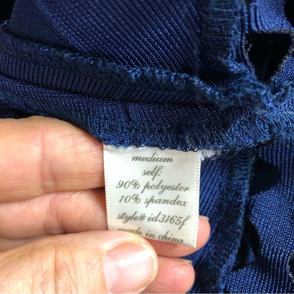 Alya Women’s Dress Bandage V Neck Sleeveless Cut Out Scalloped Hem - Picture 6 of 11